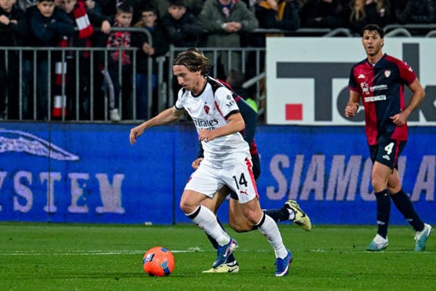 AC Milan s Luka Modric in action during the Serie A soccer match between Cagliari Calcio and AC Milan at the Unipol Domus in Cagliari, Sardinia - Friday, 2nd January 2026. - Soccer  Copyright: xGianlucaxZuddas LaPressex