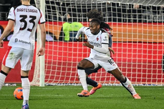 Rafael Leao of AC Milan during Cagliari Calcio vs AC Milan, Italian soccer Serie A match in Cagliari, Italy, January 02 2026  Copyright: xLuigixCanu IPAxSportx xipa-agency.netx xx IPA_69629976 IPA_Agency_IPA69629976