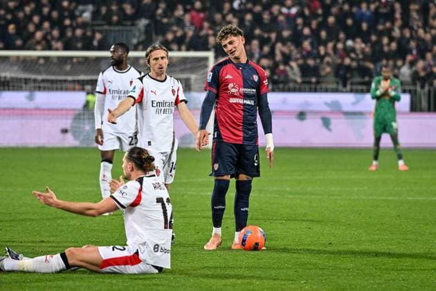 CALCIO - Serie A - Cagliari Calcio vs AC Milan Sebastiano Esposito of Cagliari Calcio during Cagliari Calcio vs AC Milan, Italian soccer Serie A match in Cagliari, Italy, January 02 2026 Cagliari Italy  Copyright: xIPAxSport ABACAx