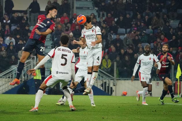 Cagliari Calcio v AC Milan - Serie A Gabriele Zappa of Cagliari Calcio and Samuele Ricci of AC Milan play during the Serie A TIM match between Cagliari Calcio and AC Milan in Italy on January 2, 2026. Cagliari Italy  Copyright: xAlessandroxToccox originalFilename:alessandro-cagliari260102_npVON.jpg