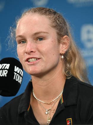 TENNIS BRISBANE INTERNATIONAL PREVIEW, Australian Emerson Jones during a press conference, PK, Pressekonferenz ahead of the Brisbane International at the Queensland Tennis Centre in Brisbane, Saturday, January 3, 2026. ( NO ARCHIVING, EDITORIAL USE ONLY Brisbane Queensland Australia  Copyright: xDAVExHUNTx 20260103126131803052