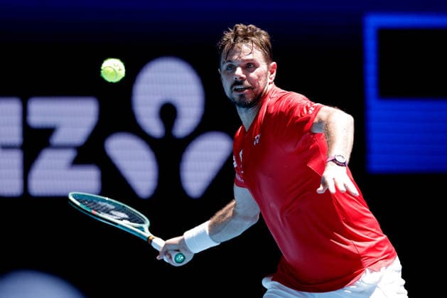 TENNIS UNITED CUP PERTH, Stan Wawrinka of Switzerland in action against Arthur Rinderknech of France during the United Cup day two match between Switzerland and France at RAC Arena in Perth, Saturday, January 3, 2026. ( NO ARCHIVING, EDITORIAL USE ONLY PERTH WESTERN AUSTRALIA AUSTRALIA  Copyright: xRICHARDxWAINWRIGHTx 20260103155219566603