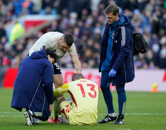 Birmingham, England, 3rd January 2026. John Victor of Nottingham Forest leaves the game in an emotional state after his mistake contributed to Villa™s third goal during the Aston Villa vs Nottingham Forest Premier League match at Villa Park, Birmingham. Picture credit should read: Andrew Yates Sportimage EDITORIAL USE ONLY. No use with unauthorised audio, video, data, fixture lists, club league logos or live services. Online in-match use limited to 120 images, no video emulation. No use in betting, games or single club league player publications. SPI_052_AY_Villa_Forest SPI-4426-0052