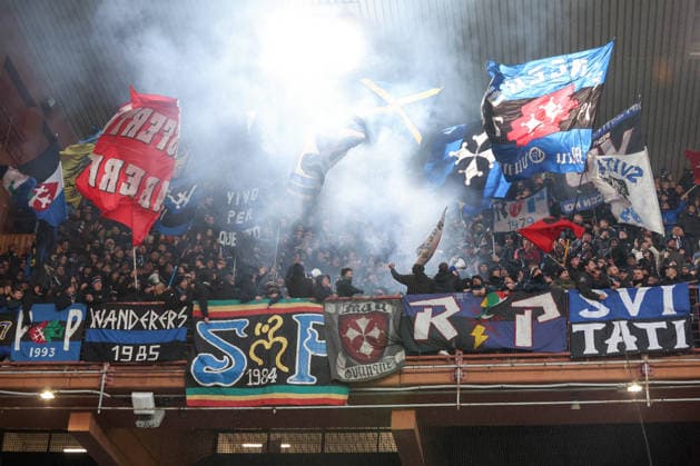 Serie A, Day 18, Stadio Ferraris, Genova, Genoa - Pisa, in the photo: supporters Pisa  Copyright: xGabrielexSiri IPAxSportx xipa-agency.netx xx IPA_69646155 IPA_Agency_IPA69646155