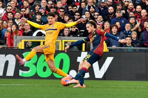 CALCIO - Serie A - Genoa CFC vs Pisa SC Lorenzo Colombo (Genoa) scores 1-0 during Genoa CFC vs Pisa SC, Italian soccer Serie A match in Genoa, Italy, January 03 2026 Genoa Italy  Copyright: xIPAxSport ABACAx