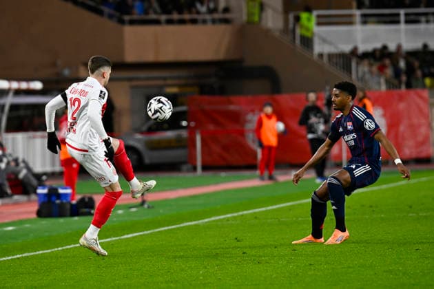 FOOTBALL : AS Monaco VS Olympique Lyonnais - Ligue 1 Mc™Donalds - 03 01 2026 Caio Henrique (ASM) Abner (OL) - Ligue 1 McDonald™s match between AS Monaco and Olympique Lyonnais on January 03, 2026 at the Louis II Stadium in Monaco. MonacoMonaco  Copyright: xWilliamxCannarellax