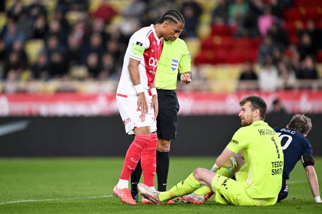 AS Monaco v Olympique Lyonnais - Ligue 1 McDonald s 2025 2026 05 Thilo KEHRER (asm) - 01 Lukas HRADECKY (asm) during the Ligue 1 McDonald s match between Monaco and Lyon at Stade Louis II on January 3, 2026 in Monaco, Monaco. Monaco Monaco  Copyright: xFEPx 776348239