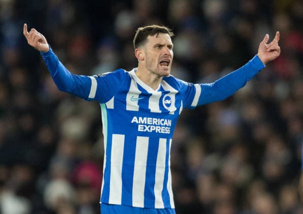 Brighton and Hove Albion v Burnley Premier League P. Groß of Brighton and Hove Albion fires up his team mates during the Premier League match at the American Express Stadium, Brighton and Hove 03 01 2026 UK Newspapers OUT Copyright: xGraemexWilcocksonx FIL-22742-0079