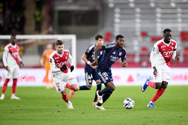 AS Monaco v Olympique Lyonnais - Ligue 1 McDonald s 2025 2026 98 Ainsley MAITLAND NILES (ol) during the Ligue 1 McDonald s match between Monaco and Lyon at Stade Louis II on January 3, 2026 in Monaco, Monaco. Monaco Monaco  Copyright: xFEPx 776348239