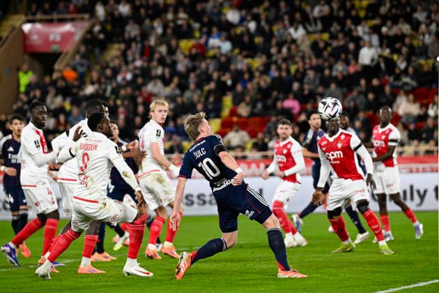 FOOTBALL : AS Monaco VS Olympique Lyonnais - Ligue 1 Mc™Donalds - 03 01 2026 But Pavel Sulc (OL) - Ligue 1 McDonald™s match between AS Monaco and Olympique Lyonnais on January 03, 2026 at the Louis II Stadium in Monaco. MonacoMonaco  Copyright: xWilliamxCannarellax