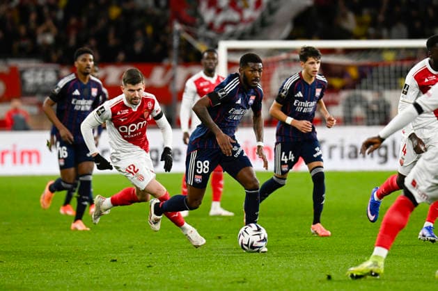 FOOTBALL : AS Monaco VS Olympique Lyonnais - Ligue 1 Mc™Donalds - 03 01 2026 Ainsley Maitland-Niles (OL) - Ligue 1 McDonald™s match between AS Monaco and Olympique Lyonnais on January 03, 2026 at the Louis II Stadium in Monaco. MonacoMonaco  Copyright: xWilliamxCannarellax