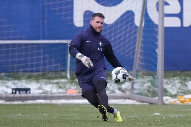 Torwart Marcel Schuhen (SV Darmstadt 98) - 03.01.2026 2. Bundesliga, Saison 25 26: SV Darmstadt 98 Trainingsauftakt, Stadion am Boellenfalltor, emonline, emspor,