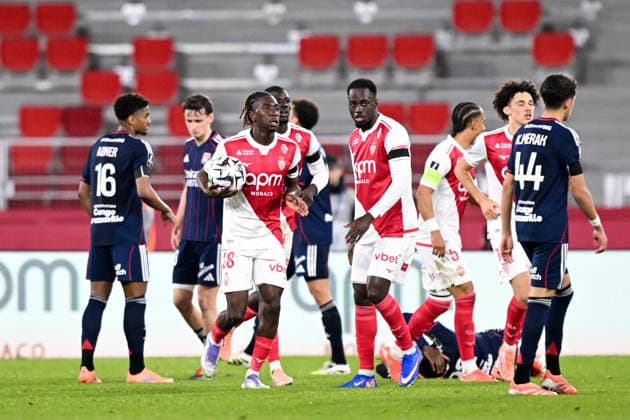 AS Monaco v Olympique Lyonnais - Ligue 1 McDonald s 2025 2026 04 Jordan TEZE (asm) - 28 Mamadou COULIBALY (asm) during the Ligue 1 McDonald s match between Monaco and Lyon at Stade Louis II on January 3, 2026 in Monaco, Monaco. Monaco Monaco  Copyright: xFEPx 776348239