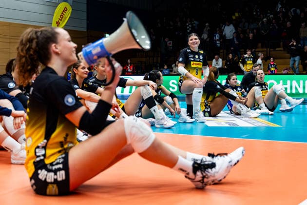 03.01.2026, GER, Volleyball, Frauen, 1.BL, Hauptrunde, Saison 25 26, VfB 91 Suhl Lotto Thueringen - Schwarz-Weiss Erfurt Mackenzie Foley (VfB 91 Suhl Lotto Thueringen) 99817 Eisenach Werner-Assmann-Halle Am Sportp Thüringen Deutschland