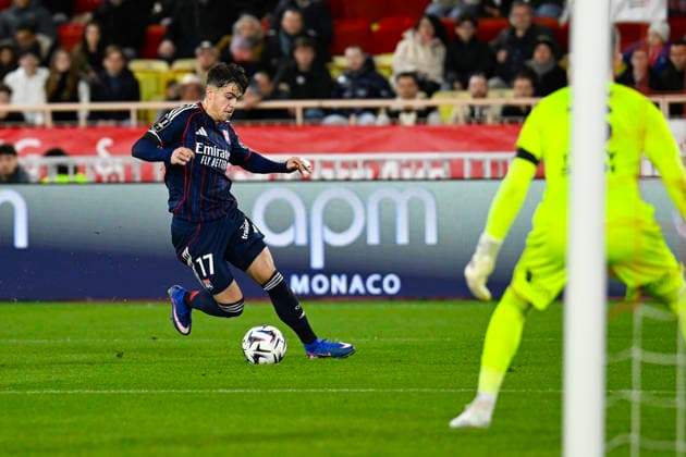 FOOTBALL : AS Monaco VS Olympique Lyonnais - Ligue 1 Mc™Donalds - 03 01 2026 Afonso Moreira (OL) - Ligue 1 McDonald™s match between AS Monaco and Olympique Lyonnais on January 03, 2026 at the Louis II Stadium in Monaco. MonacoMonaco  Copyright: xWilliamxCannarellax
