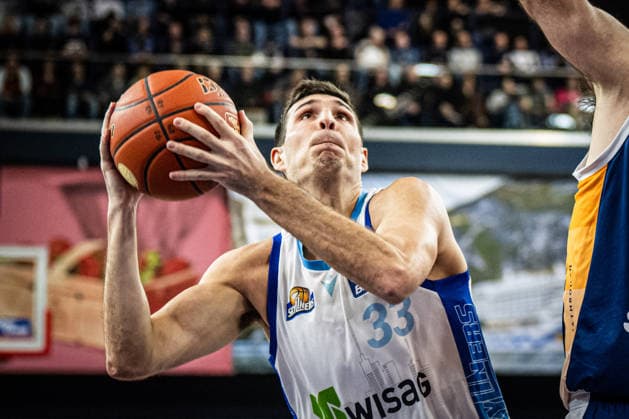 Rostock, Deutschland 03. Januar 2026: 1.BBL - 2025 2026 - Rostock Seawolves vs. Skyliners Frankfurt Im Bild: Ryan Hawkins (Frankfurt Skyliners) Copyright: xFotostandx xVoelkerx