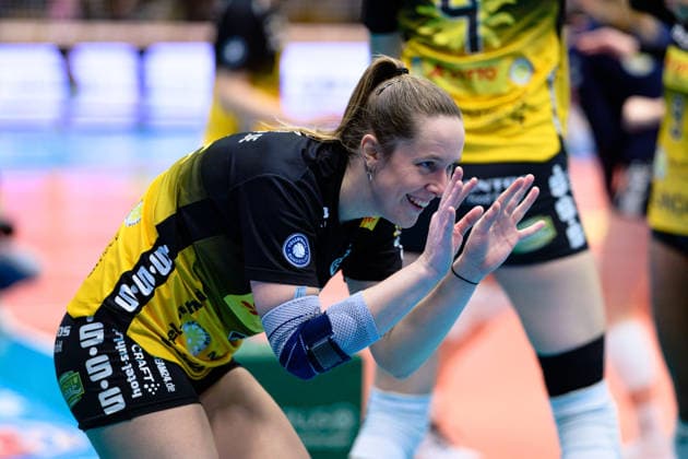 Lara, Nagels (Zuspiel, VfB Suhl LOTTO Thueringen, 3) Jubel. GER, VfB Suhl LOTTO Thueringen gegen Schwarz-Weiss Erfurt, Frauen, Volleyball, Bundesliga, Spielnr. 2084, 03.01.2026 GER, VfB Suhl LOTTO Thueringen gegen Schwarz-Weiss Erfurt, Frauen, Volleyball, Bundesliga, Spielnr. 2084, 03.01.2026 Eisenach Copyright: xEibner-Pressefoto MartinxHerbstx EP_MHT