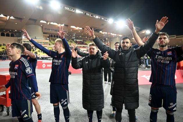 AS Monaco v Olympique Lyonnais - Ligue 1 McDonald s 2025 2026 18 Rachid GHEZZAL (ol) - 10 Pavel SULC (ol) during the Ligue 1 McDonald s match between Monaco and Lyon at Stade Louis II on January 3, 2026 in Monaco, Monaco. Monaco Monaco  Copyright: xFEPx 776348239