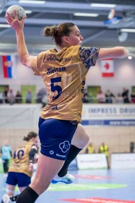 Handball Bundesliga Frauen, Saison 2025 2026 SV Union Halle-Neustadt vs.Buxtehuder SV Halle, Deutschland 03.Januar 2026: Im Bild:Maj Nielsen (Buxtehude) Halle Saale SWH Arena Sachsen-Anhalt Deutschland