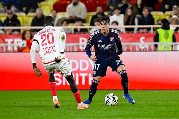 FOOTBALL : AS Monaco VS Olympique Lyonnais - Ligue 1 Mc™Donalds - 03 01 2026 Afonso Moreira (OL) - Ligue 1 McDonald™s match between AS Monaco and Olympique Lyonnais on January 03, 2026 at the Louis II Stadium in Monaco. MonacoMonaco  Copyright: xWilliamxCannarellax
