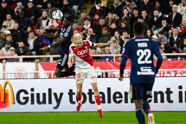 FOOTBALL : AS Monaco VS Olympique Lyonnais - Ligue 1 Mc™Donalds - 03 01 2026 Ainsley Maitland-Niles (OL) - Ligue 1 McDonald™s match between AS Monaco and Olympique Lyonnais on January 03, 2026 at the Louis II Stadium in Monaco. MonacoMonaco  Copyright: xWilliamxCannarellax