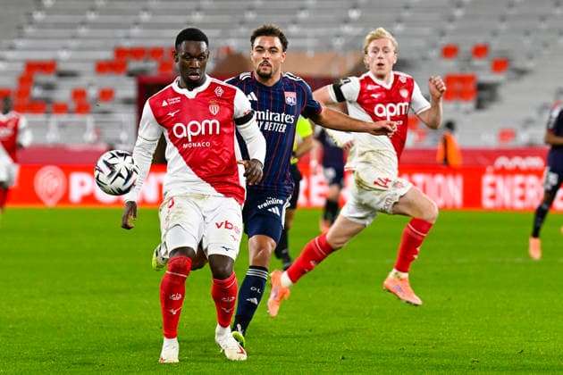 FOOTBALL : AS Monaco VS Olympique Lyonnais - Ligue 1 Mc™Donalds - 03 01 2026 Folarin Balogun (ASM) - Ligue 1 McDonald™s match between AS Monaco and Olympique Lyonnais on January 03, 2026 at the Louis II Stadium in Monaco. MonacoMonaco  Copyright: xWilliamxCannarellax