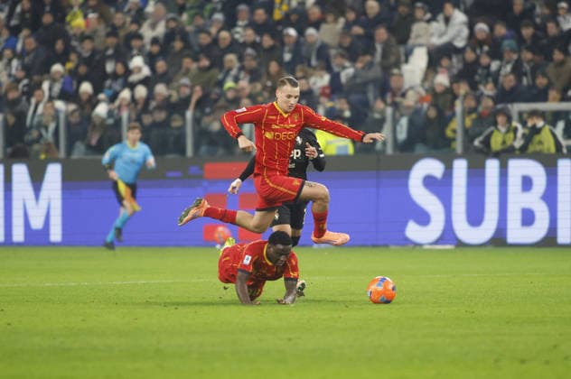CALCIO - Serie A - Juventus FC vs US Lecce Francesco Camarda of US Lecce during the Italian Serie A, 2025 26 season, football match between Torino FC and Cagliari Calcio on 27 December 2025, at Stadio Olimpico - Grande Torino, Turin, Italy. Photo Nderim KACELI Turin Italy  Copyright: xIPAxSport ABACAx