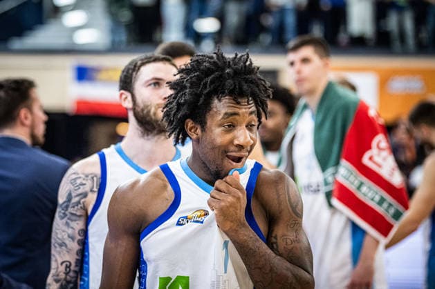 Rostock, Deutschland 03. Januar 2026: 1.BBL - 2025 2026 - Rostock Seawolves vs. Skyliners Frankfurt Im Bild: Isaiah Swope (Frankfurt Skyliners) unzufrieden auf dem Spielfeld. Copyright: xFotostandx xVoelkerx