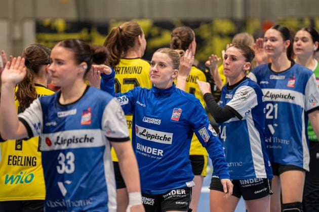 Borussia Dortmund (GER) vs. HSG Blomberg-Lippe (GER), Handball, 1. Handball Bundesliga Frauen, 11. Spieltag, 3.1.2026, Saision 2025 2026, Dortmund Alexia Hauf (HSG Blomberg-Lippe, 31) nach der Niederlage (31:26) Dortmund Sporthalle Wellinghofen Deutschland