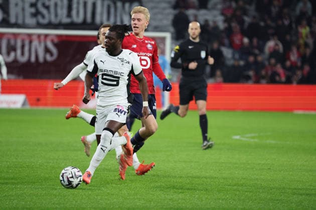 FOOTBALL : LOSC Lille vs Stade Rennais - Ligue 1 J17 - 03 01 2026 Alidu SEIDU (Stade Rennais) lors du match LOSC Lille vs Stade Rennais, Ligue 1 J17, Decathlon Arena stade Pierre Mauroy, le 3 janvier 2026 - photo Laurent Sanson PsnewZ  Copyright: xLaurentxSANSONx xPsnewZx