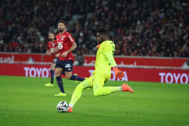 FOOTBALL : LOSC Lille vs Stade Rennais - Ligue 1 J17 - 03 01 2026 Brice SAMBA (Stade Rennais) lors du match LOSC Lille vs Stade Rennais, Ligue 1 J17, Decathlon Arena stade Pierre Mauroy, le 3 janvier 2026 - photo Laurent Sanson PsnewZ  Copyright: xLaurentxSANSONx xPsnewZx