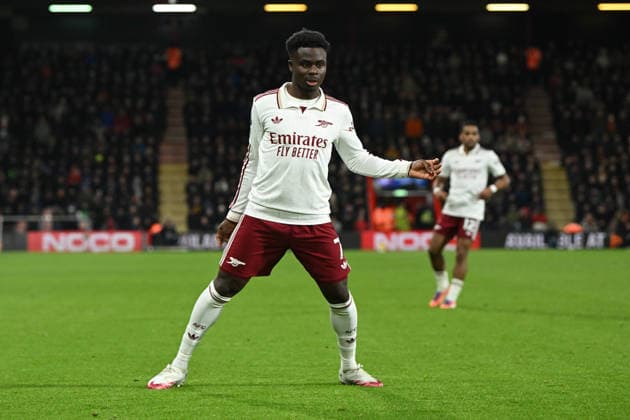 Bournemouth v Arsenal, Premier League Bukayo Saka (7) of Arsenal during the Premier League match between Bournemouth and Arsenal at the Vitality Stadium, Bournemouth, UK on 3 January 2026. Bournemouth Vitality Stadium Dorset UK Editorial use only DataCo restrictions apply See www.football-dataco.com , Copyright: xGrahamxHuntx PSI-23517-0247