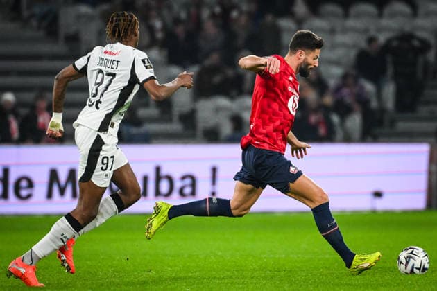 January 3, 2026, Villeneuve-D ascq, France, France: Olivier GIROUD of Lille during the Ligue 1 match between Lille OSC (LOSC) and Stade Rennais (Rennes) at Pierre Mauroy Stadium on January 03, 2026 in Villeneuve-d Ascq near Lille, France. Villeneuve-D ascq France - ZUMAm308 20260103_zsp_m308_003 Copyright: xMatthieuxMirvillex