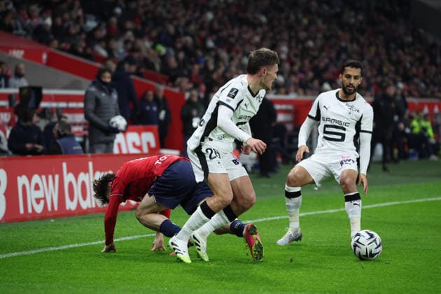 FOOTBALL : LOSC Lille vs Stade Rennais - Ligue 1 J17 - 03 01 2026 Quentin MERLIN (Stade Rennais) lors du match LOSC Lille vs Stade Rennais, Ligue 1 J17, Decathlon Arena stade Pierre Mauroy, le 3 janvier 2026 - photo Laurent Sanson PsnewZ  Copyright: xLaurentxSANSONx xPsnewZx