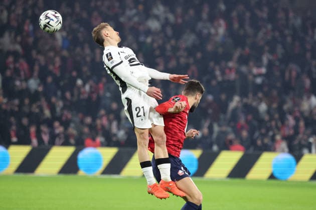 FOOTBALL : LOSC Lille vs Stade Rennais - Ligue 1 J17 - 03 01 2026 Valentin RONGIER (Stade Rennais) lors du match LOSC Lille vs Stade Rennais, Ligue 1 J17, Decathlon Arena stade Pierre Mauroy, le 3 janvier 2026 - photo Laurent Sanson PsnewZ  Copyright: xLaurentxSANSONx xPsnewZx