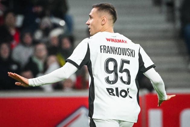 January 3, 2026, Villeneuve-D ascq, France, France: Przemyslaw FRANKOWSKI of Rennes celebrates his goal during the Ligue 1 match between Lille OSC (LOSC) and Stade Rennais (Rennes) at Pierre Mauroy Stadium on January 03, 2026 in Villeneuve-d Ascq near Lille, France. Villeneuve-D ascq France - ZUMAm308 20260103_zsp_m308_004 Copyright: xMatthieuxMirvillex
