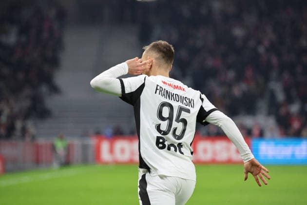 FOOTBALL : LOSC Lille vs Stade Rennais - Ligue 1 J17 - 03 01 2026 But et joie de Przemyslaw FRANKOWSKI (Stade Rennais) lors du match LOSC Lille vs Stade Rennais, Ligue 1 J17, Decathlon Arena stade Pierre Mauroy, le 3 janvier 2026 - photo Laurent Sanson PsnewZ  Copyright: xLaurentxSANSONx xPsnewZx