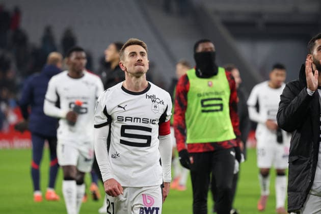 FOOTBALL : LOSC Lille vs Stade Rennais - Ligue 1 J17 - 03 01 2026 Joie de Valentin RONGIER (Stade Rennais) lors du match LOSC Lille vs Stade Rennais, Ligue 1 J17, Decathlon Arena stade Pierre Mauroy, le 3 janvier 2026 - photo Laurent Sanson PsnewZ  Copyright: xLaurentxSANSONx xPsnewZx
