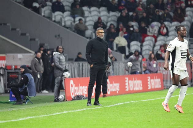 FOOTBALL : LOSC Lille vs Stade Rennais - Ligue 1 J17 - 03 01 2026 Habib BEYE (Entraineur Stade Rennais) lors du match LOSC Lille vs Stade Rennais, Ligue 1 J17, Decathlon Arena stade Pierre Mauroy, le 3 janvier 2026 - photo Laurent Sanson PsnewZ  Copyright: xLaurentxSANSONx xPsnewZx