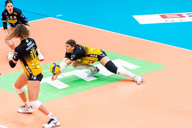 03.01.2026, GER, Volleyball, Frauen, 1.BL, Hauptrunde, Saison 25 26, VfB 91 Suhl Lotto Thueringen - Schwarz-Weiss Erfurt Mackenzie Foley (VfB 91 Suhl Lotto Thueringen) 99817 Eisenach Werner-Assmann-Halle Am Sportp Thüringen Deutschland