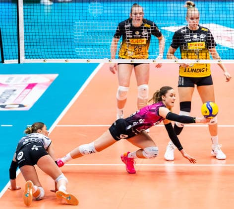 03.01.2026, GER, Volleyball, Frauen, 1.BL, Hauptrunde, Saison 25 26, VfB 91 Suhl Lotto Thueringen - Schwarz-Weiss Erfurt Alina Zellin (Schwarz-Weiss Erfurt) 99817 Eisenach Werner-Assmann-Halle Am Sportp Thüringen Deutschland
