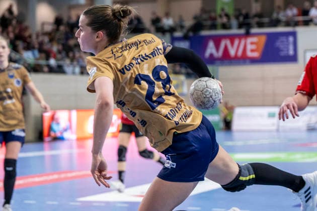 Handball Bundesliga Frauen, Saison 2025 2026 SV Union Halle-Neustadt vs.Buxtehuder SV Halle, Deutschland 03.Januar 2026: Im Bild:Theresa von Prittwitz (Buxtehude) Halle Saale SWH Arena Sachsen-Anhalt Deutschland