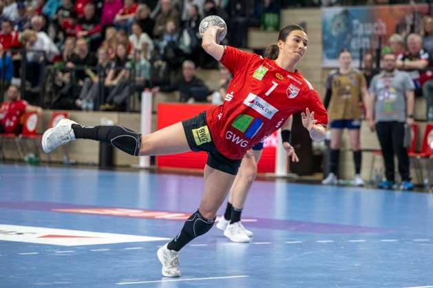 Handball Bundesliga Frauen, Saison 2025 2026 SV Union Halle-Neustadt vs.Buxtehuder SV Halle, Deutschland 03.Januar 2026: Im Bild:Lynn Molenaar (Halle) Halle Saale SWH Arena Sachsen-Anhalt Deutschland