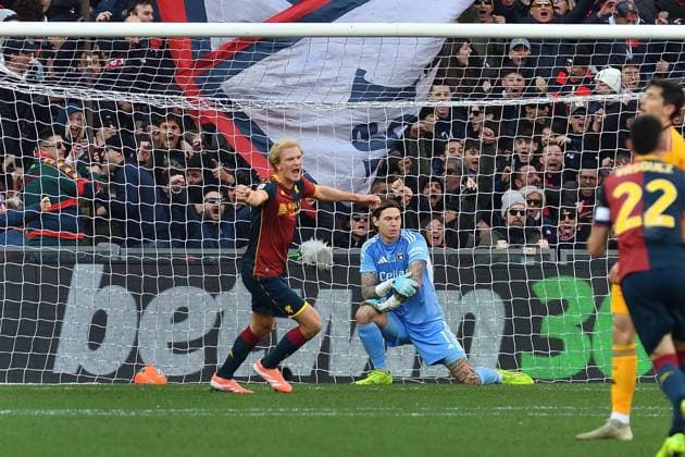 CALCIO - Serie A - Genoa CFC vs Pisa SC Morten Thorsby (Genoa) celebrates during Genoa CFC vs Pisa SC, Italian soccer Serie A match in Genoa, Italy, January 03 2026 Genoa Italy  Copyright: xIPAxSport ABACAx