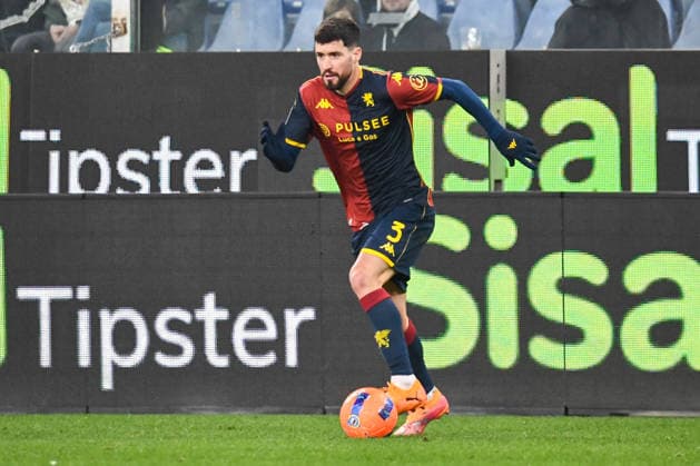 CALCIO - Serie A - Genoa CFC vs Pisa SC Aaron Martin Caricol (Genoa) during Genoa CFC vs Pisa SC, Italian soccer Serie A match in Genoa, Italy, January 03 2026 Genoa Italy  Copyright: xIPAxSport ABACAx