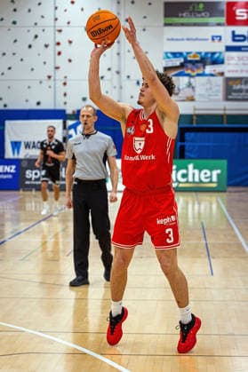 03.01.2026, xovx, Basketball 1. Regionalliga Südwest, Lich Basketball - TSG Söflingen Hanno Kotulla (Lich Basketball), Freisteller Lich Dietrich-Bonhoeffer-Halle Hessen Deutschland (DE)