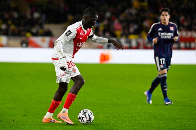 FOOTBALL : AS Monaco VS Olympique Lyonnais - Ligue 1 Mc™Donalds - 03 01 2026 Kassoum Ouattara (ASM) - Ligue 1 McDonald™s match between AS Monaco and Olympique Lyonnais on January 03, 2026 at the Louis II Stadium in Monaco. MonacoMonaco  Copyright: xWilliamxCannarellax