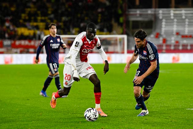 FOOTBALL : AS Monaco VS Olympique Lyonnais - Ligue 1 Mc™Donalds - 03 01 2026 Kassoum Ouattara (ASM) - Ligue 1 McDonald™s match between AS Monaco and Olympique Lyonnais on January 03, 2026 at the Louis II Stadium in Monaco. MonacoMonaco  Copyright: xWilliamxCannarellax