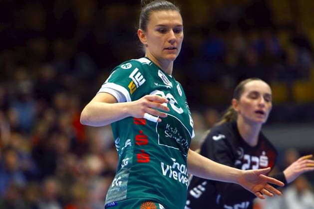 Louisa De Bellis (Göppingen) Handball Frauen 1.Bundesliga 2025 26 BSV Sachsen Zwickau - Frisch Auf Göppingen 25:23 am 3.1.2026 in der Sparkassen-Arena Zwickau BSV Sachsen Zwickau - Frisch Auf Göppingen