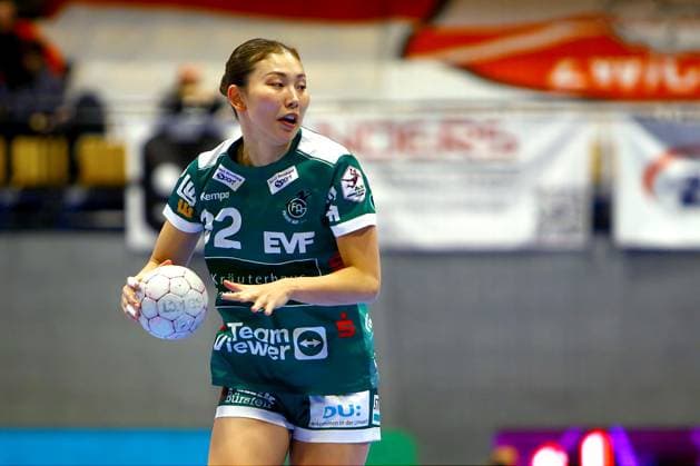 Haruno Sasaki (Göppingen) Handball Frauen 1.Bundesliga 2025 26 BSV Sachsen Zwickau - Frisch Auf Göppingen 25:23 am 3.1.2026 in der Sparkassen-Arena Zwickau BSV Sachsen Zwickau - Frisch Auf Göppingen